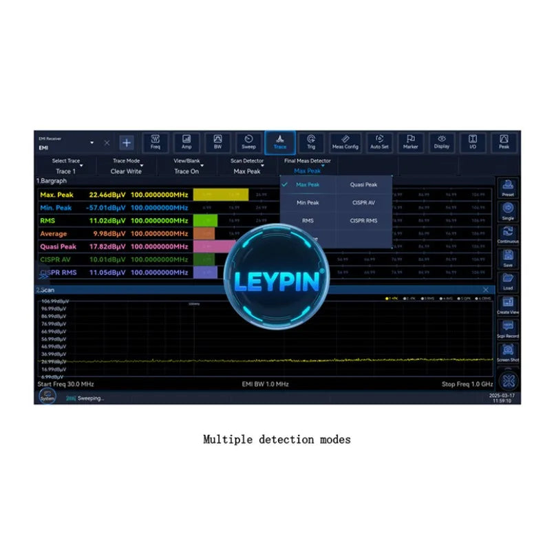 Ceyear 3916H EMI for Receiver (2Hz-50GHz) High-Performance Full-Featured Spectrum Analyzer  OEM Customization   ytdi