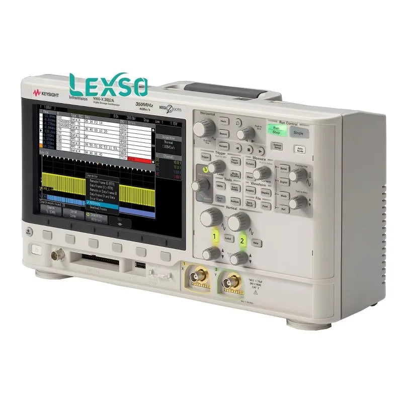 Keysight MSOX3032T Mixed Signal Oscilloscope: 350 MHz, 2 analog and 16 digital channels lexso
