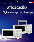 UNI-T UTD2102CEX+ Digital Storage Oscilloscope 100mHz 2 Channels Portable Automotive Oscilloscope USB 7 Inches TFT LCD 1GSa/S LS    ytdi