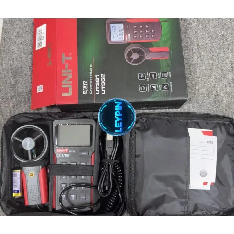 UNI-T UT360 Series Anemometers UT361 UT362 2m/s to 30m/s 0.001 to 999900CFM LCD Backlight HVAC 2044 Sets Data Storage     lexso