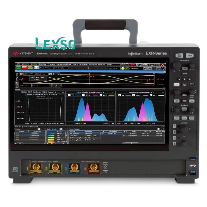 Keysight EXR404A  EXR Series Oscilloscope 4 GHz 4 Channels Maximum Memory Depth1.6 Gpts Maximum Sampling Rate16 GSa/sec lexso
