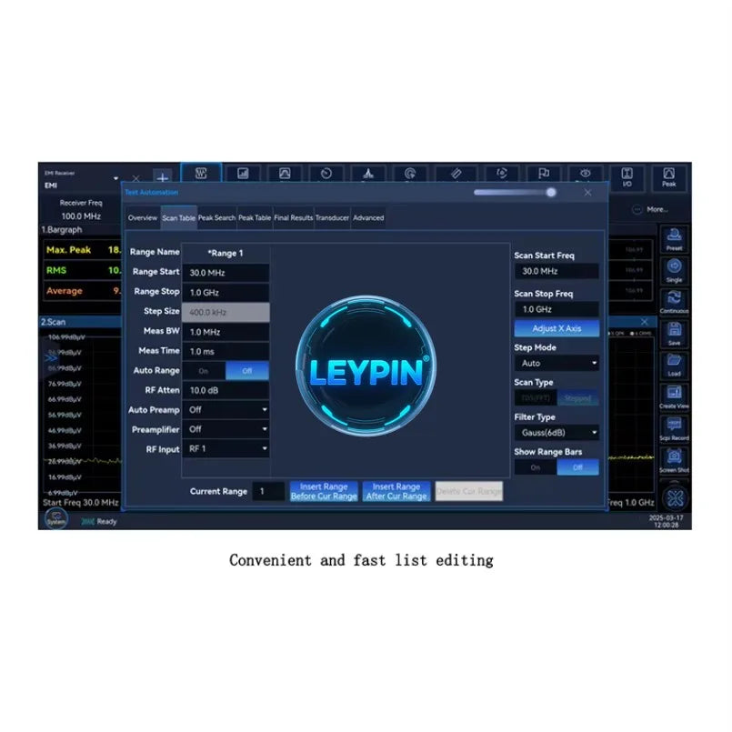 Ceyear 3916 E/F Series EMI for Receiver (2Hz-26.5/45GHz) High-Performance Full-Featured Spectrum Analyzer    ytdi