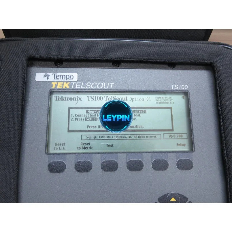 Tempo / Tektronix TS100 TelScout Cable Fault Tester w/ Case & Leads Used    ytdi