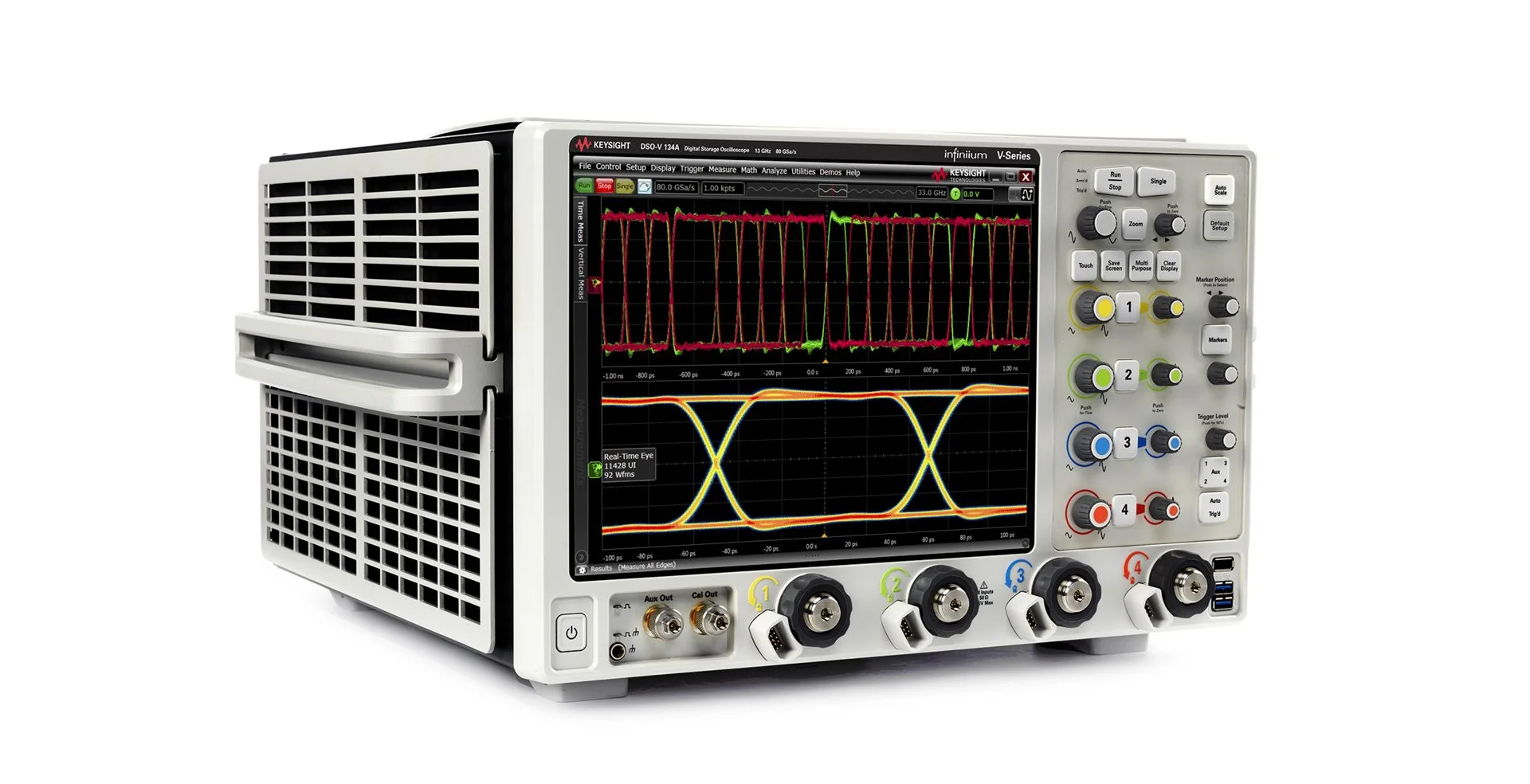 TTLTES KEYSIGHT DSOV084A Infiniium V-Series Digital Oscilloscope 8 GHz 4 Analog Channels 80 GSa/s Sample Rate
