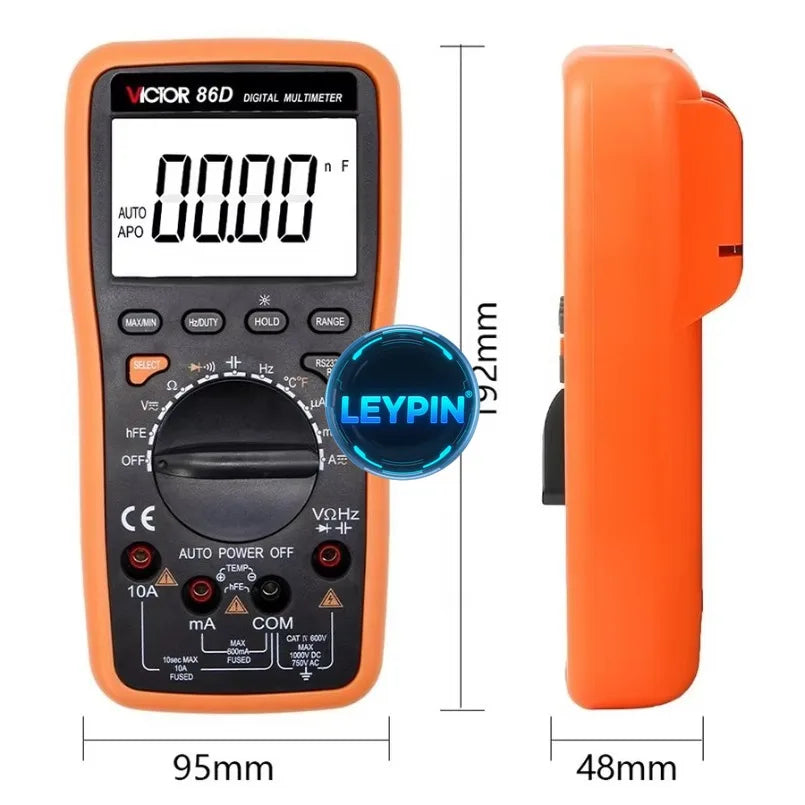 VICTOR 86C 3 3/4 Anti Interferential LCD Display Multimeter Digital Auto Range Meter VICTOR 86C    ytdi