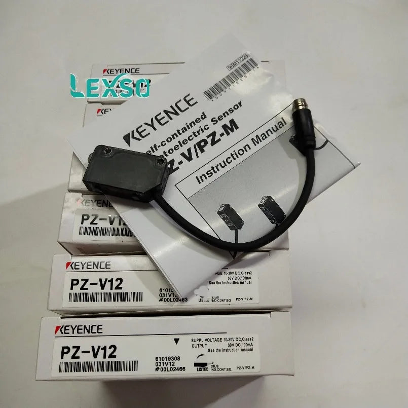KEYENCE Sensors PZ-V12  Built-in Amplifier Multi Reflective M8 Connector Cable Photoelectric Switch Sensors lexso