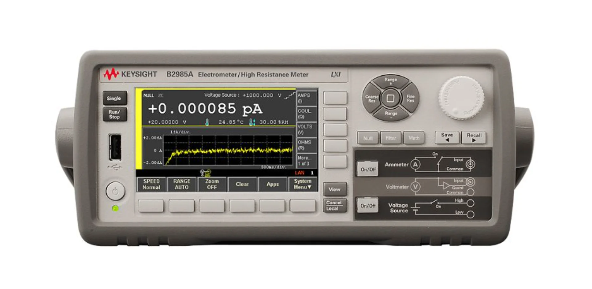 Keysight B2985A Electrometer/High Resistance Meter, 0.01fA 1000V (Agilent) Price Negotiable