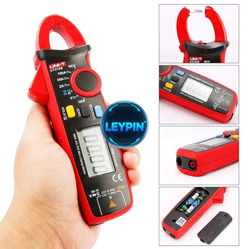 YIRU UNI-T UT210 Series True RMS Digital Clamp Meter AC/DC Voltage Tester with Ohm & Capacitance Measurement    lexso
