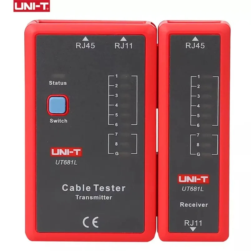 UT681L Accurate HD-MI Cable Tester Tracker LAN Auto Network LED Tester Ethernet Telephone CHN HD-MI Electrician Repair Tool lexso