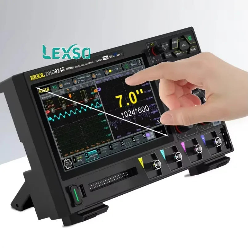 Rigol DHO924 4 Channels High-Performance Digital Oscilloscope with 250 MHz Bandwidth 1.25 GSa/s Sampling Rate lexso