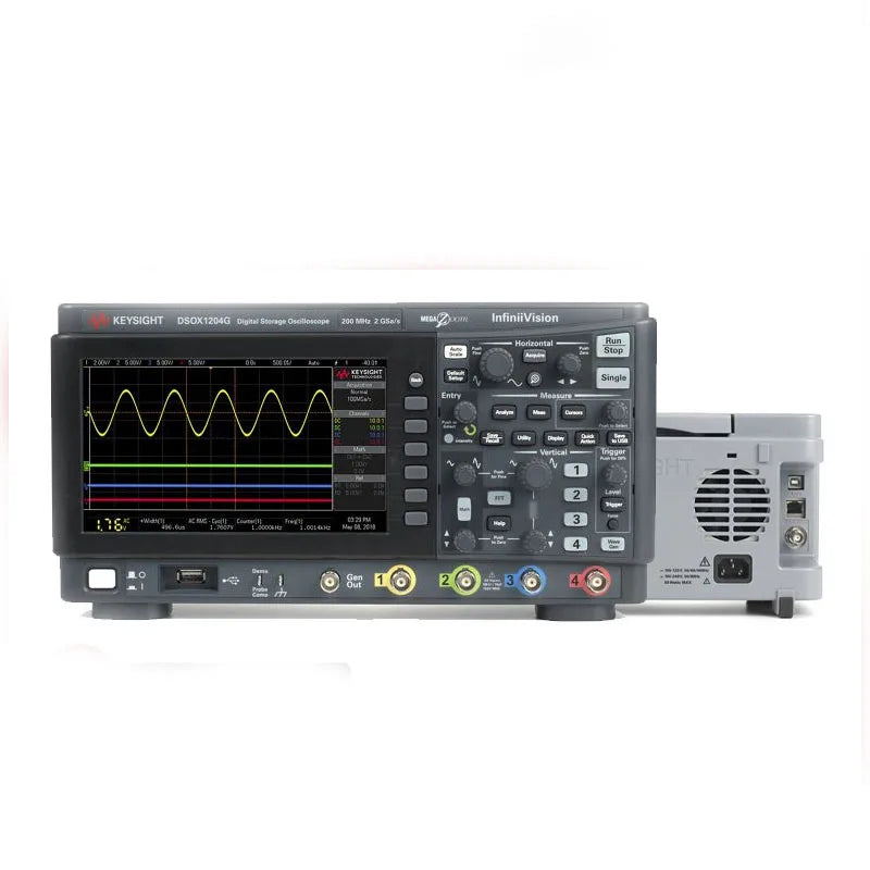 Keysight DSOX1204G 70MHz Bandwidth Professional Oscilloscope 4 Analog Channels 12-Bit Resolution 2 GSa/s Sampling Rate 2 M