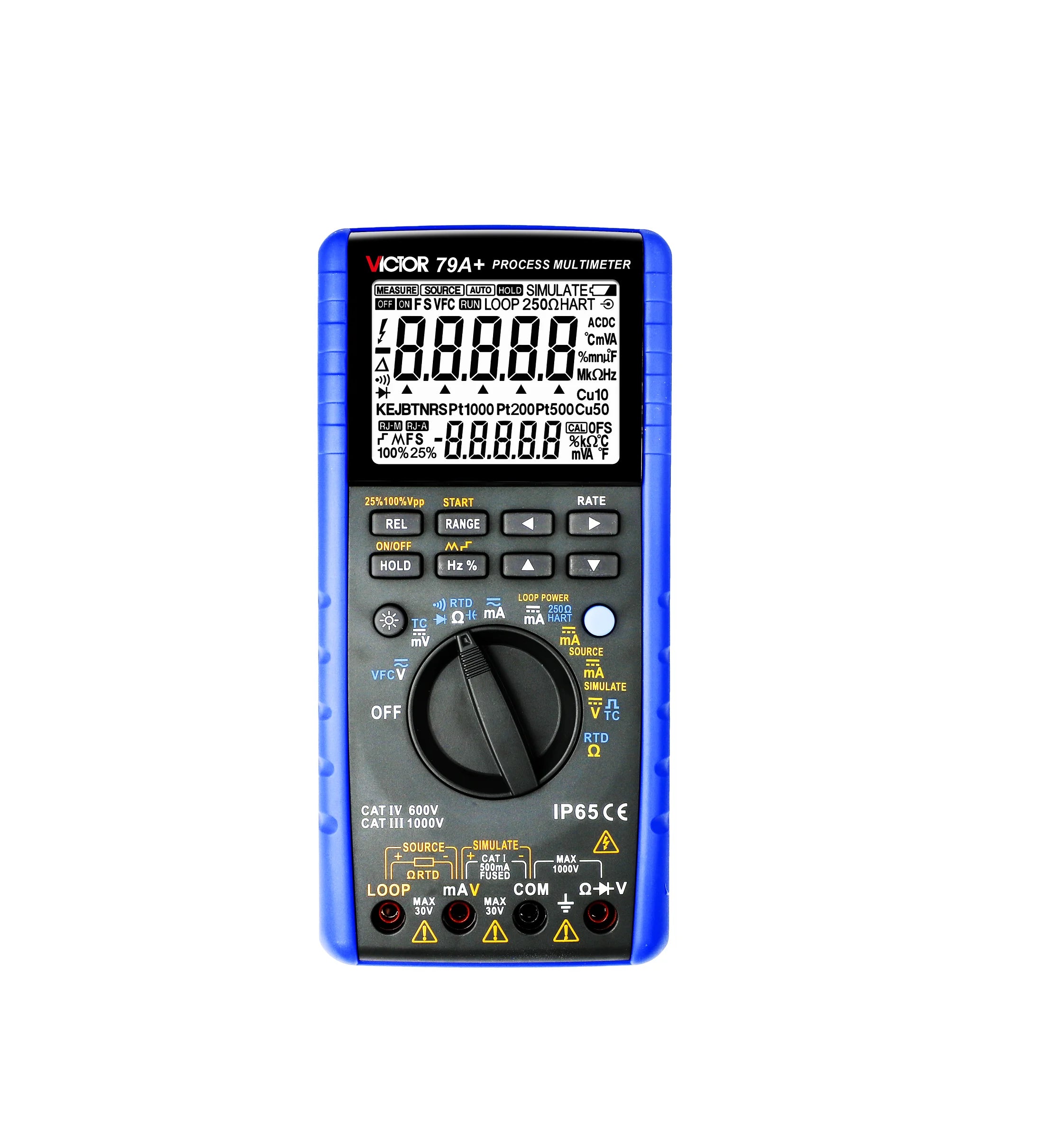 VICTOR VC79A+ Process Calibrator Multimeter IP65 Dustproof and Waterproof Process Meter Process Signal Source Meter LS    ytdi