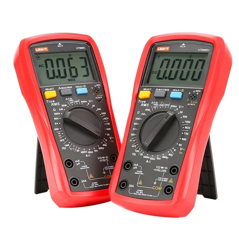 Uni-t UT890D+ LCD Handheld Display 5999-count True RMS Digital Multimeter Capacitance ACV Frequency Meters Voltage Detection lexso