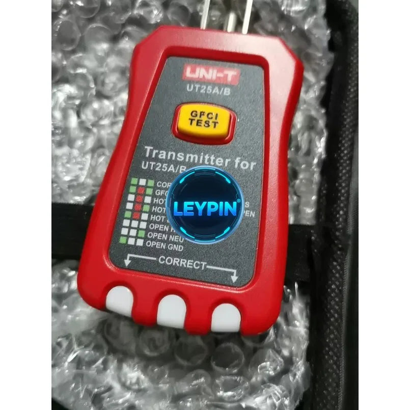 UNI-T 90-120V Adjustable Sensitivity Tracer Finder Tool Adaptor Electrical Integrated GFCI Outlet Tester Beep Indication  lexso