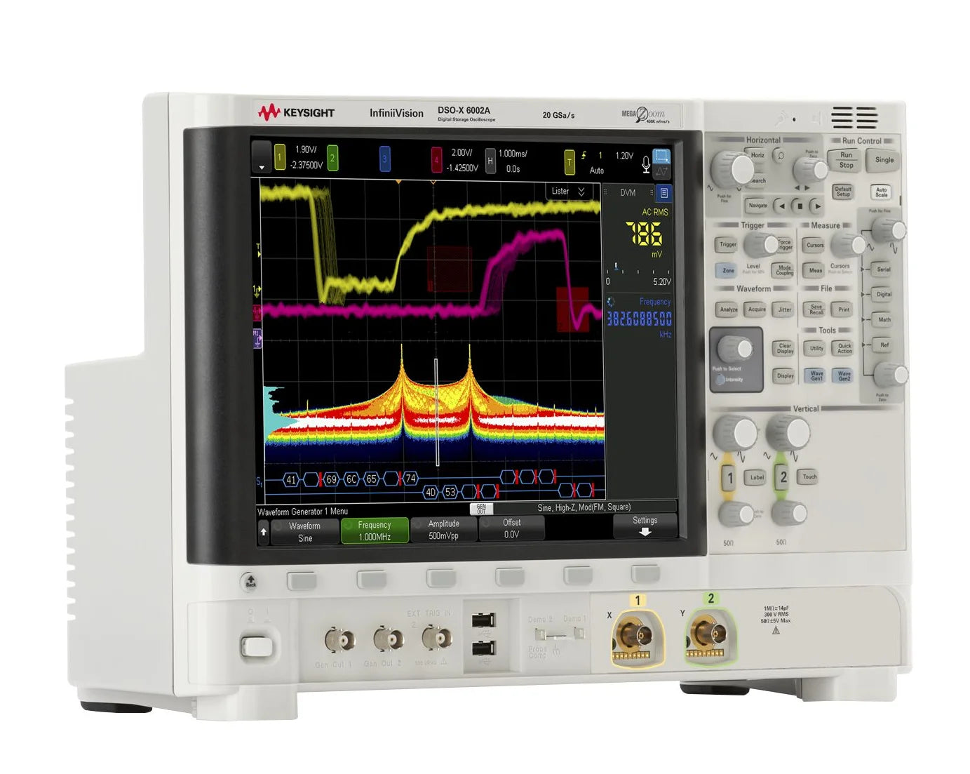 Keysight Technologies DSOX6002A InfiniiVision 6000 X Series 1GHz Bench Oscilloscope with 2 Analogue Channels 1 Year Warranty   ytdi