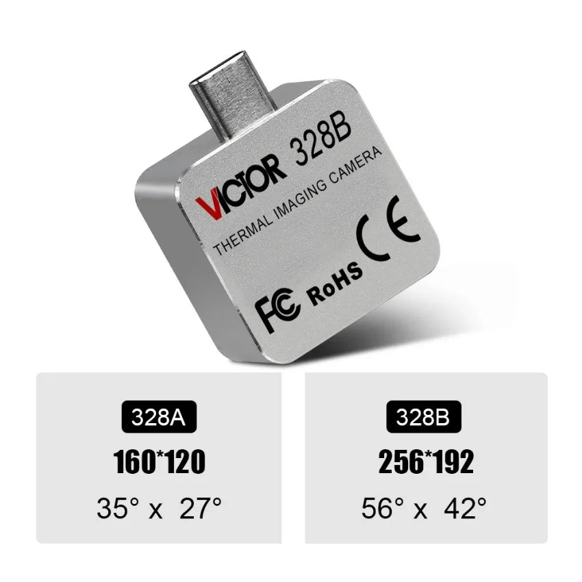 VICTOR VC328A Portable Mobile Phone Thermal Imager 3.2mm Lens Resolution 160x120  Range -15 - 600 Celsius Mini Thermal Imager LS   ytdi
