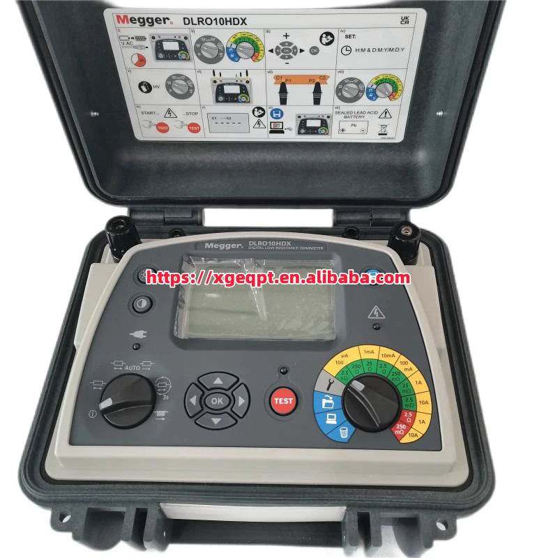 New Megger DLRO10HD / DLRO10HDX Digital Low Resistance Ohmmeters Low Resistance Measurements   ytdi