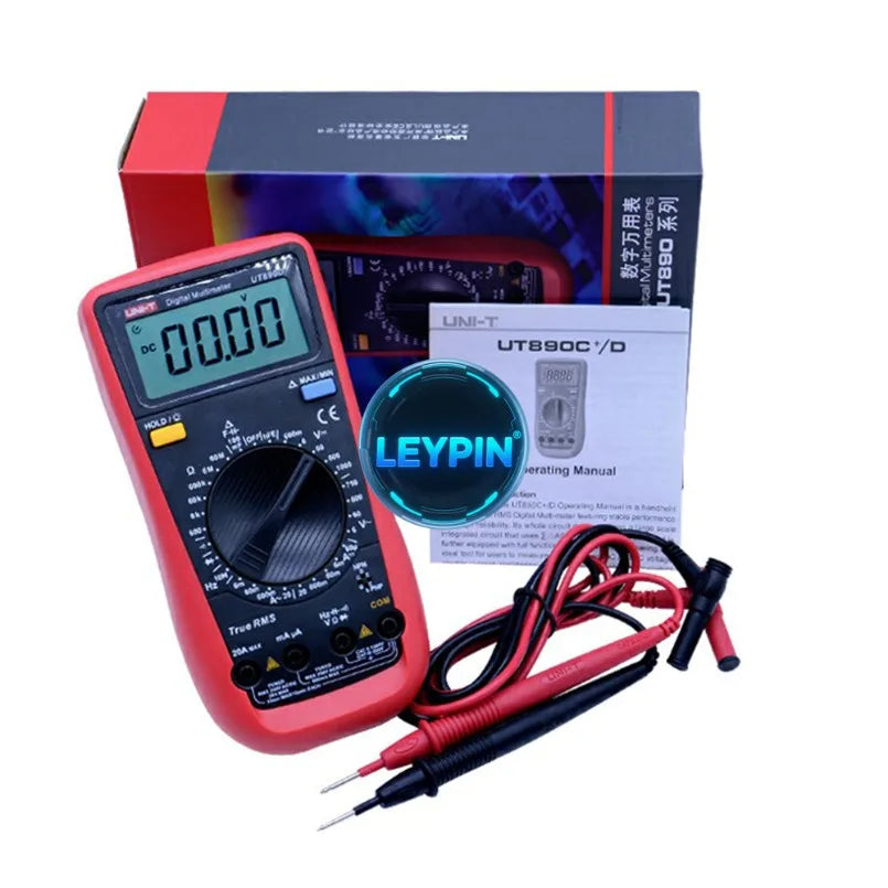 UT890D+ Handheld Multimeter AC DC Frequency Capacitance Voltage Meter Portable  Digital Multimeter      lexso