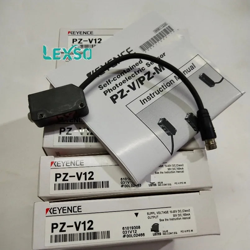 KEYENCE Sensors PZ-V12  Built-in Amplifier Multi Reflective M8 Connector Cable Photoelectric Switch Sensors lexso
