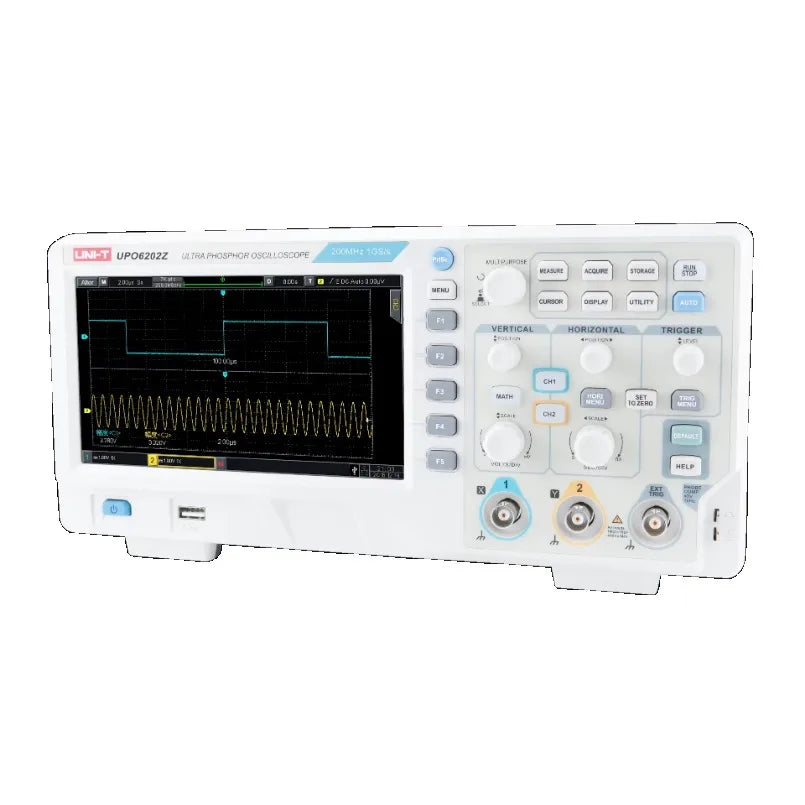 UNI-T UPO6202Z Desktop Digital Phosphor Storage Oscilloscope Dual Channel 200MHz Bandwidth 1GSa/s Sample Rate 56MptsMemory Depth lexso