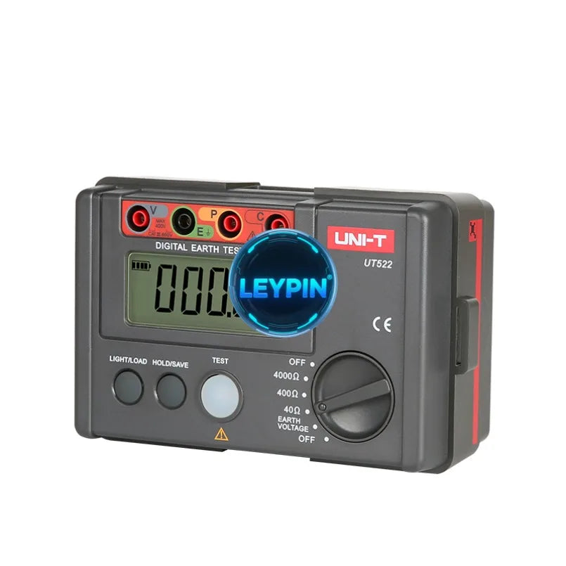 UNI-T UT522 Ground Resistance Tester LCD Backlight Data Hold and Store Low Voltage Display     lexso