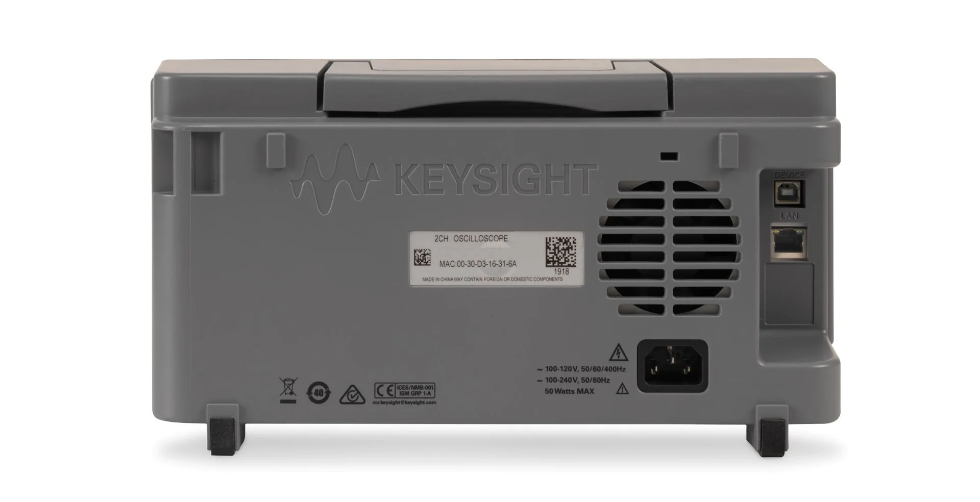 TTLTES Keysight EDUX1052A Oscilloscope 50 MHz 2 Analog Channels