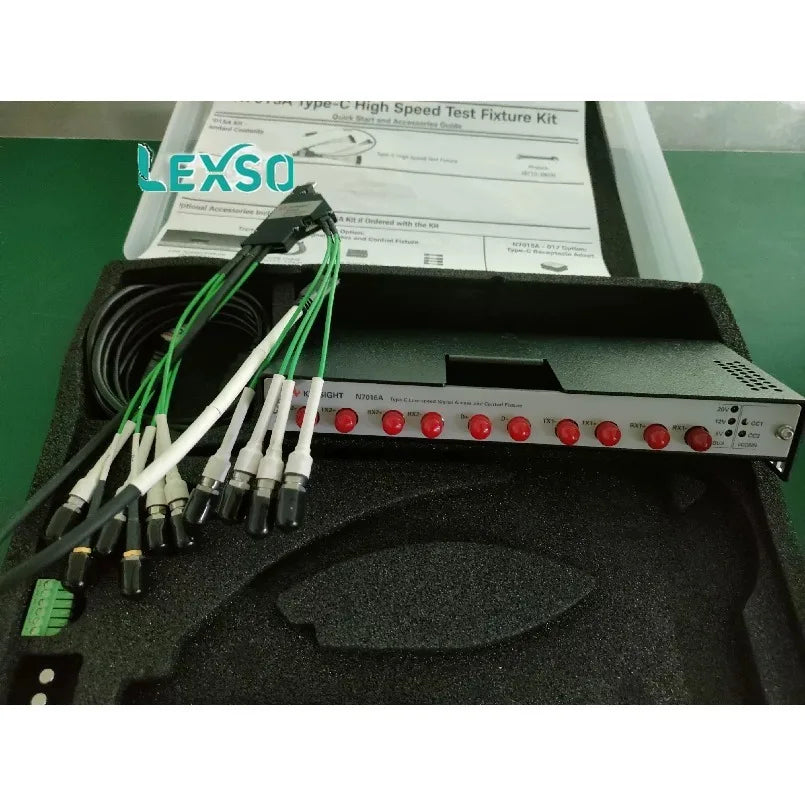 KEYSIGHT N7015A Type-C High-Speed Test Fixture, 20 GHz Bandwidth (at -3 DB), De-embeddable up to 30 GHz    lexso