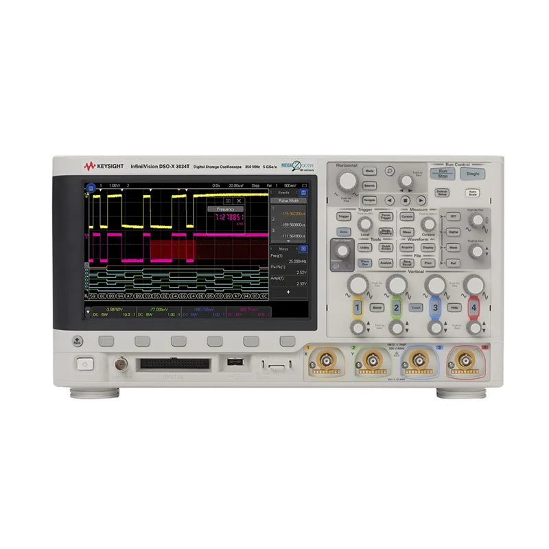 Keysight InfiniiVision 3000T X Series MSOX3034T Mixed Signal Oscilloscope, 350 MHz, 4 Analog Plus 16 Digital Channels