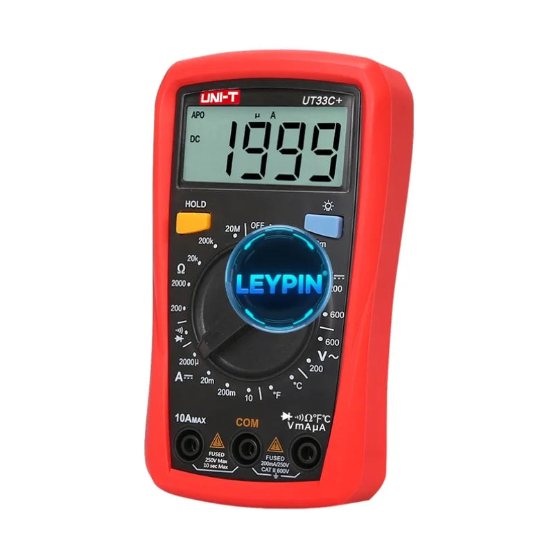 UNI-T UT33C+ Palm Size Mini Digital Multimeters Professional Electrical Handheld Tester LCR Meter Ammeter     lexso