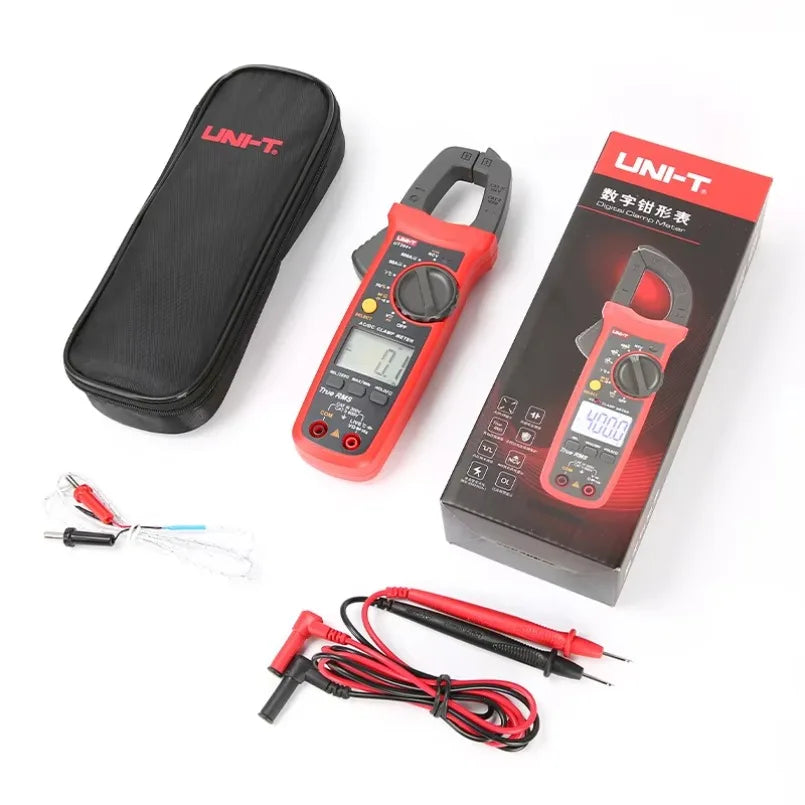 UNI-T UT203+ AC DC Ampere Voltage Clamp Watt Meter Handheld Clamp Multimeter Digital Clamp Meter LCD lexso