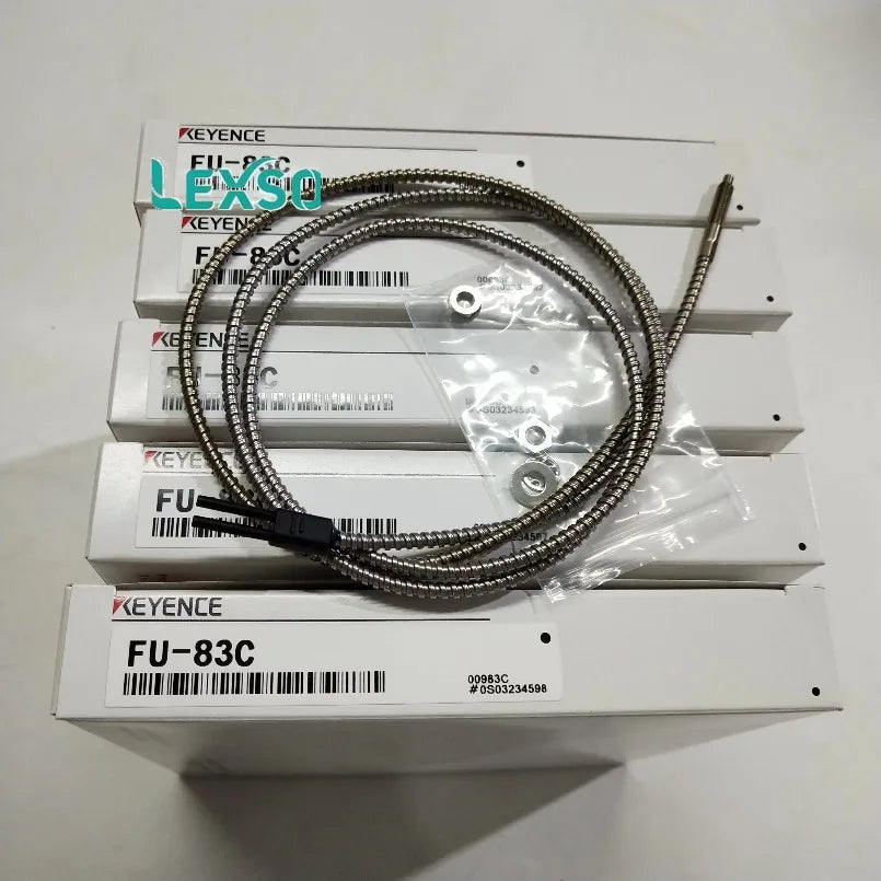 Keyence FU-83C Fiber Optic Sensor with Reflective Bending Radius R25mm Rugged Stainless Steel Original lexso