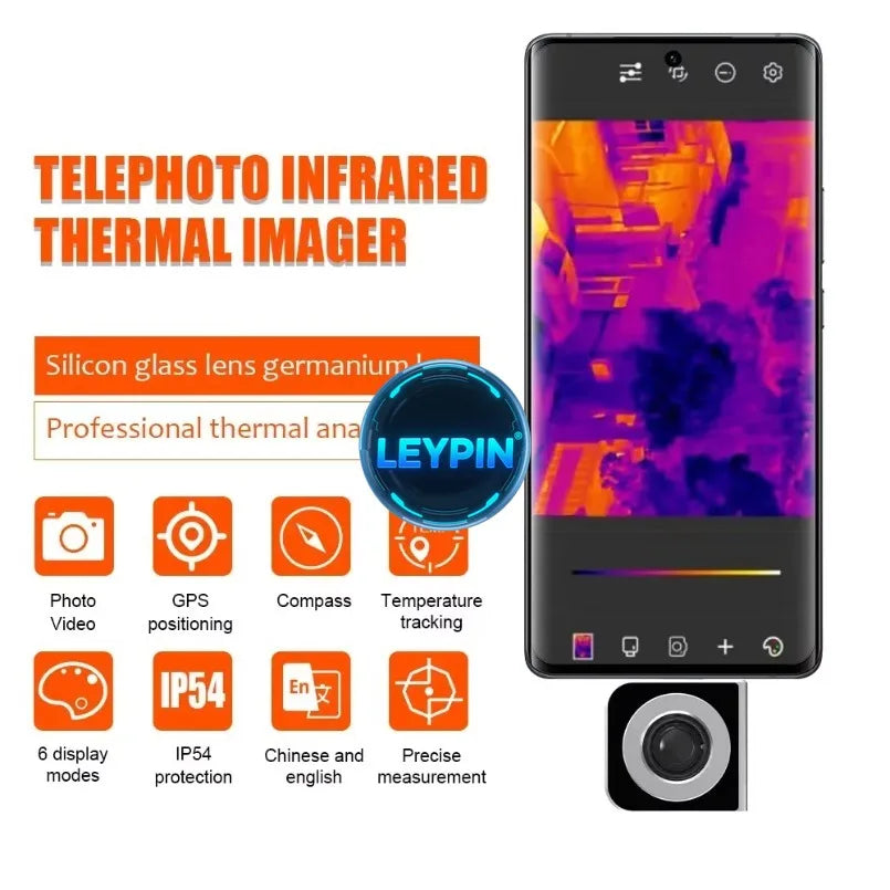 VICTOR 328C Thermal Imaging Camera for Hunting 10mm Lens Focus 256*192 Resolution GPS Positioning Night Vision    ytdi