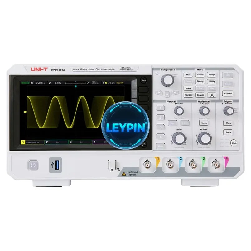 UNI-T UPO1102X 2 Channels Sampling Rate 1GSa/s Memory Depth 56Mpts/CH Digital Oscilloscope UPO1202X    lexso