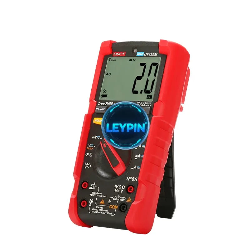 UNI-T UT195M Industrial Waterproof True RMS Digital Multimeter Flashlight Temperature Measurement Best Multimeter  lexso