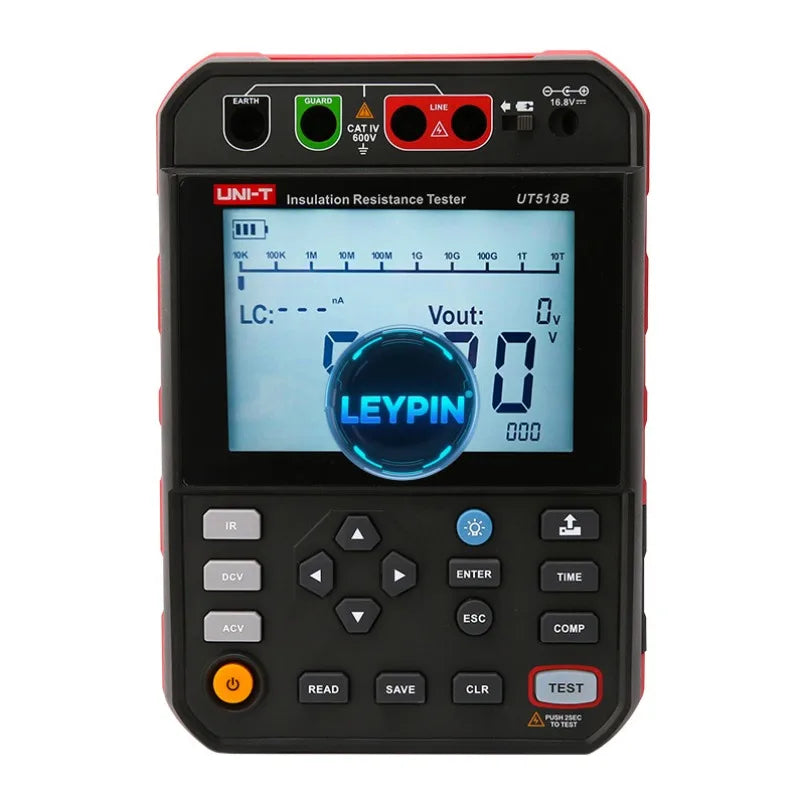 UNI-T UT513B 2.00T/UT513C 5.00T Resistance Testers 5kV  Data CAT IV 600V PI DAR Lithium Battery PC Software  lexso