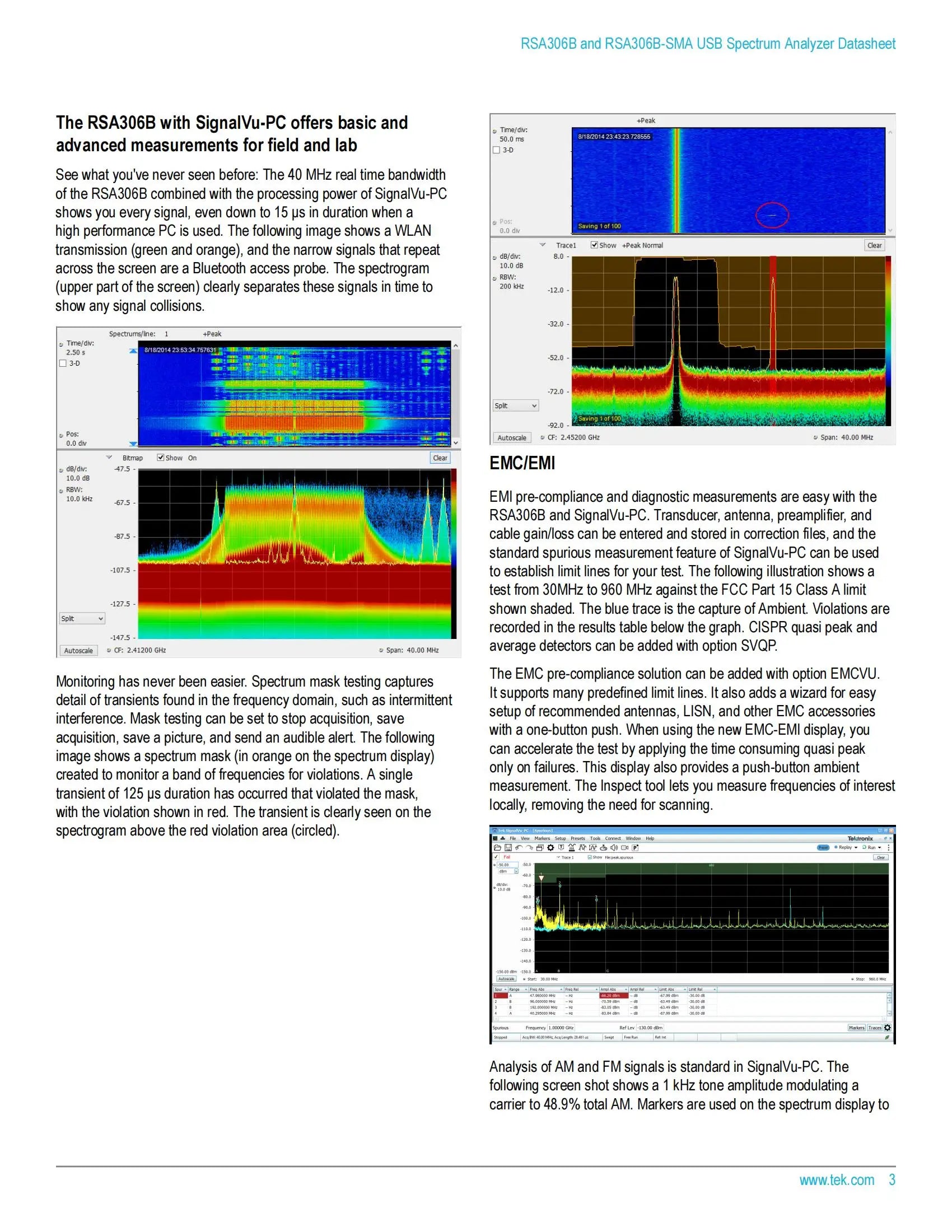 Tektronix RSA306B USB Spectrum Signal Analyzers 9 kHz To6.2 GHz Educational Equipment Price Contact Us   ytdi