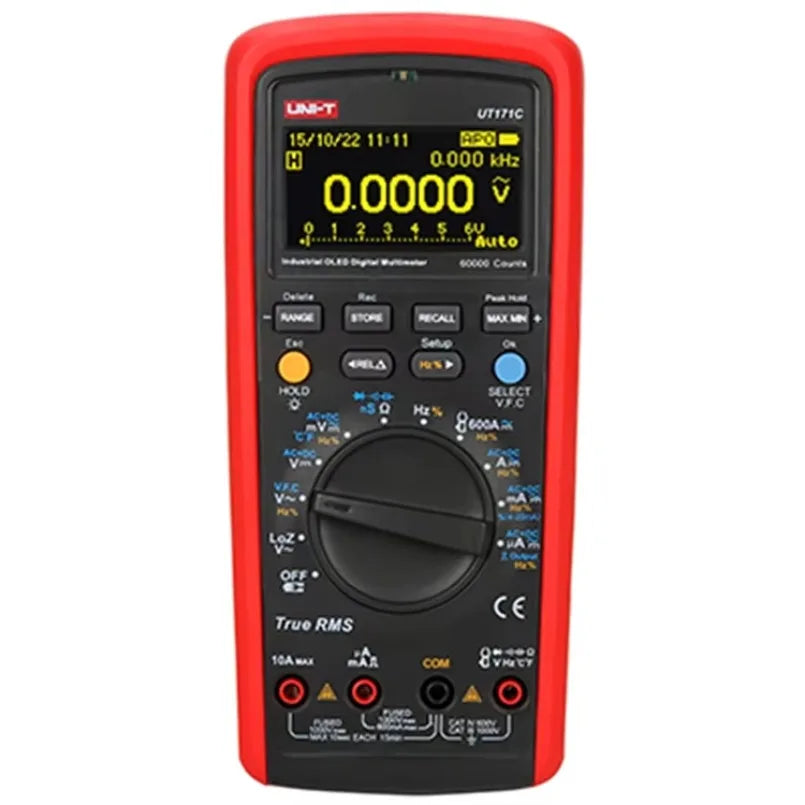 UNI-T UT171C Professional Portable Handheld Industrial Digital Multimeter Ac Dc Tester Die Led Display Circuit Ohm Tester lexso
