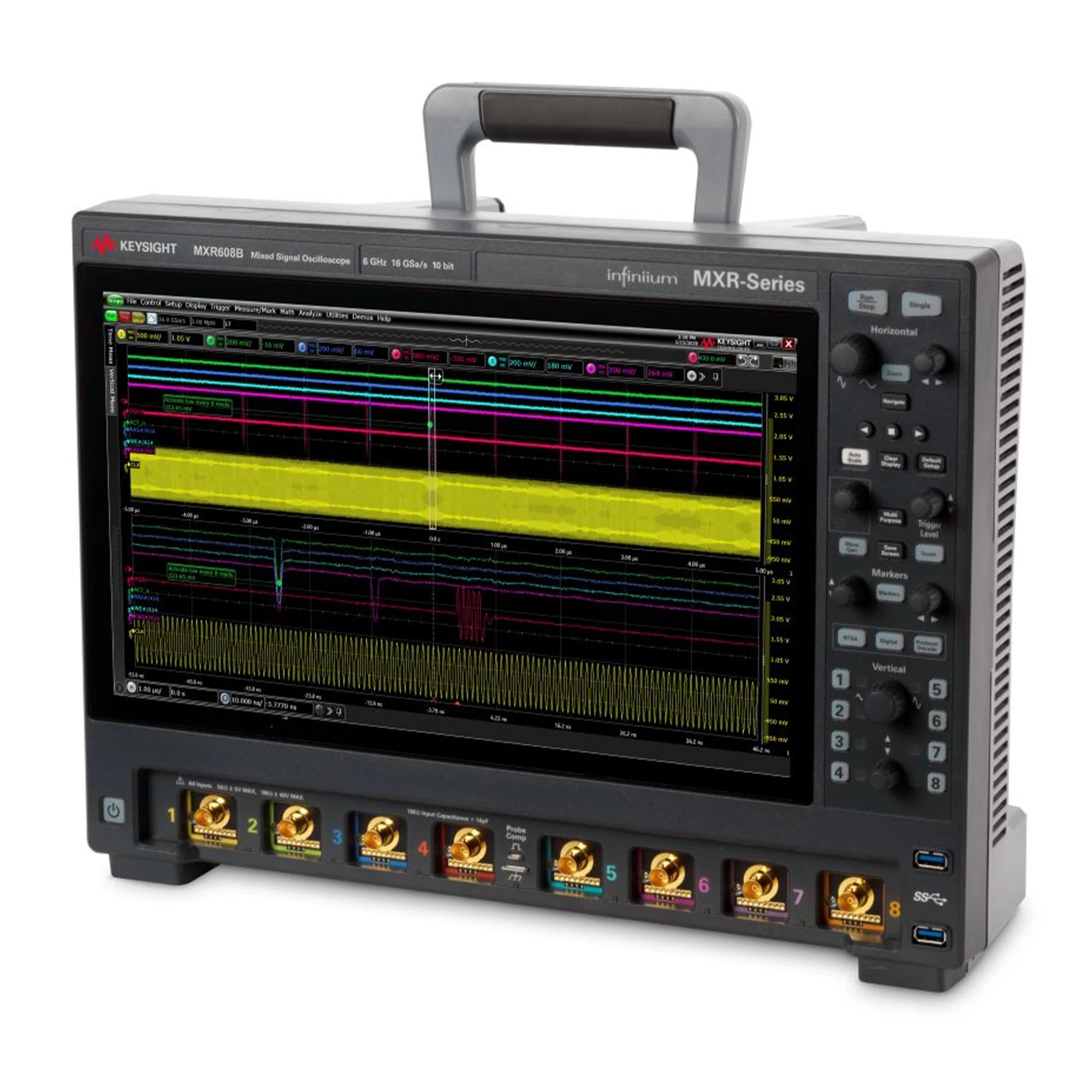Keysight MXR608B Infiniium MXR Series Oscilloscope: 6 GHz, 8 Channels
