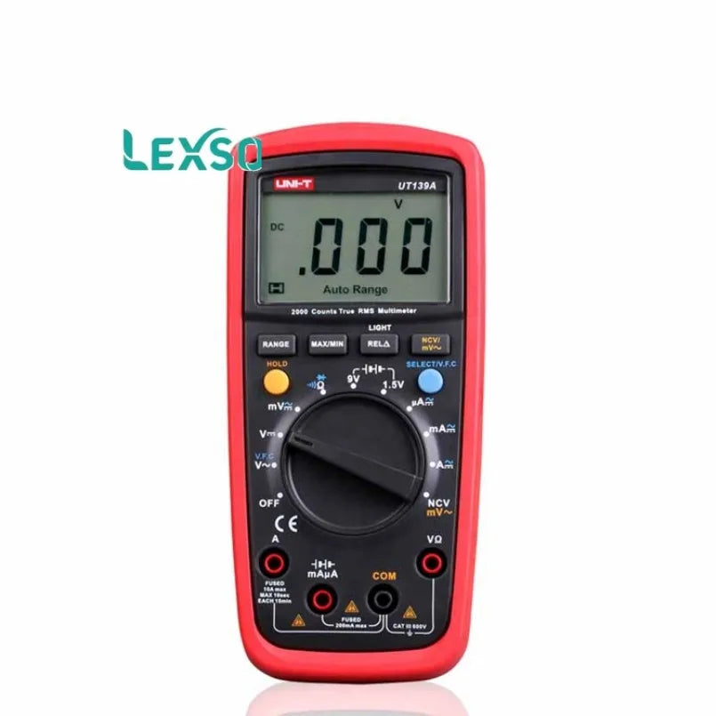 Digital Multimeter UNI-T UT139A True RMS Auto / Manual Range AC DC Voltmeter Ammeter Ohmmeter Capacitance Tester NCV    ytdi