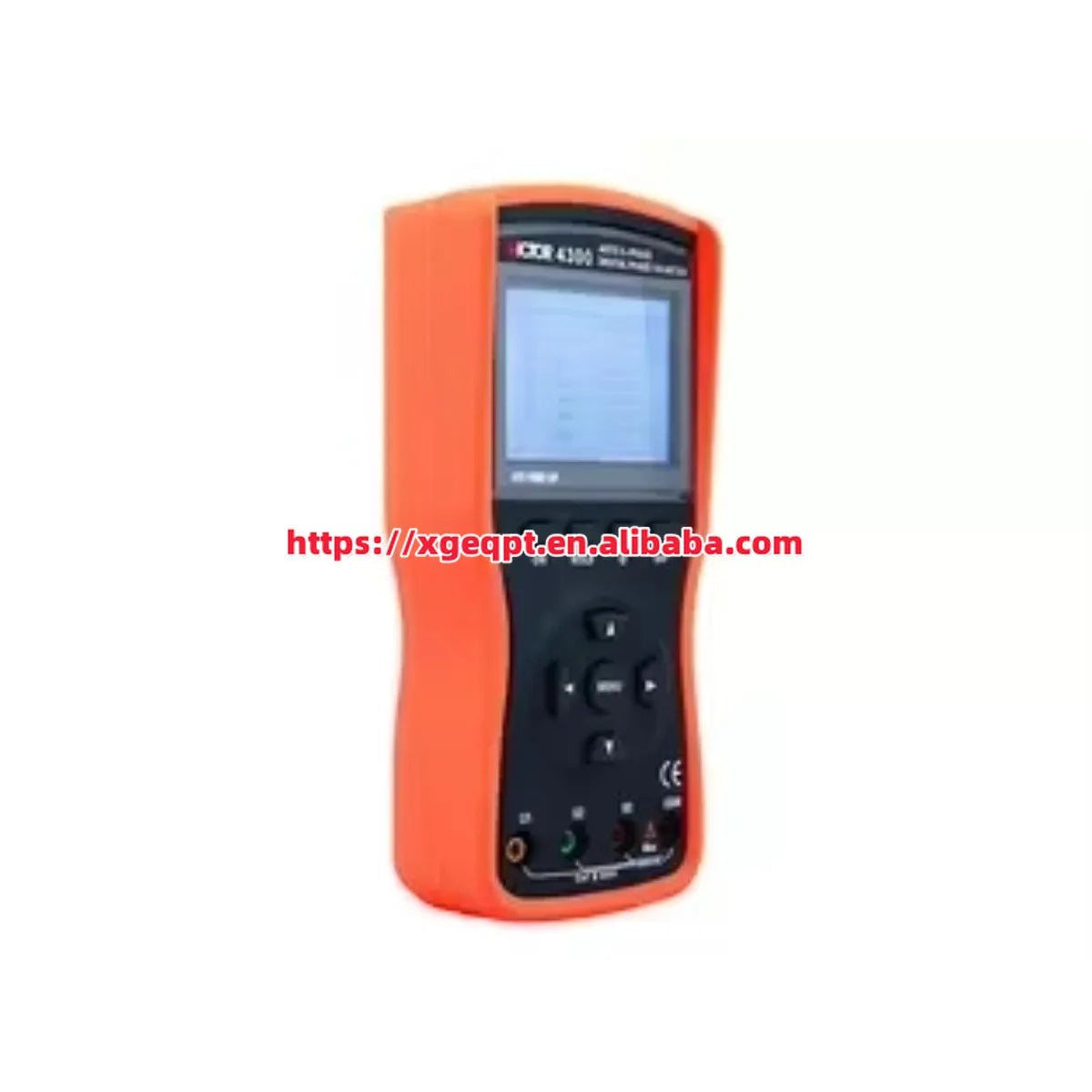 VICTOR 4300 High Accuracy Phase Tester 12kvA 12kvAR 12kw AC Current 20A Voltage 600v USB Smart 3 Clamp Digital Phase Va Meter   ytdi