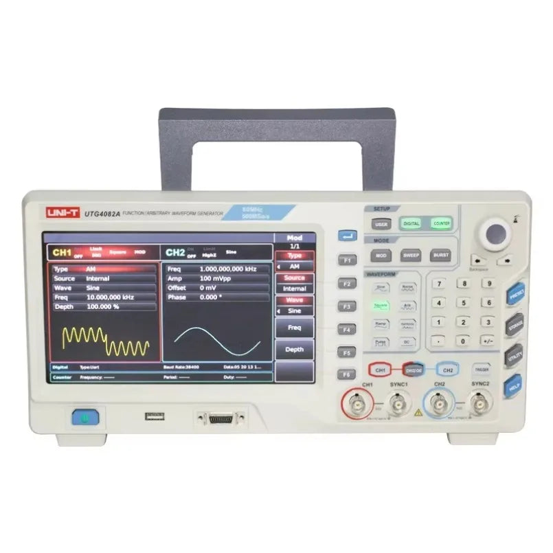 UNI-T UTG4082A Digital Modulation Signal Generator 80mhz Arbitrary Waveform Function Signal Generator Dual-Channel Pulse Wave lexso