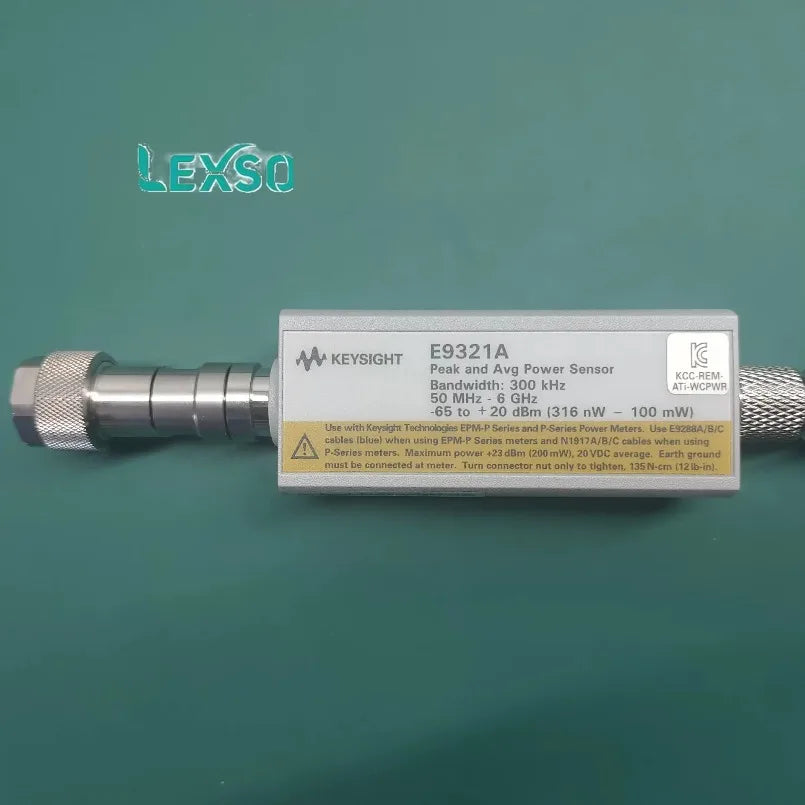 Keysight E9321A Peak and Average Power Sensor, 50 MHz - 6 GHz, 300kHz Bandwidth   lexso