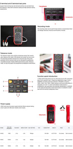 UNI-T UT622A Digital Capacimeter LCR Meter Handheld Resistance Capacitance Tester UT622C/UT622E LS    ytdi
