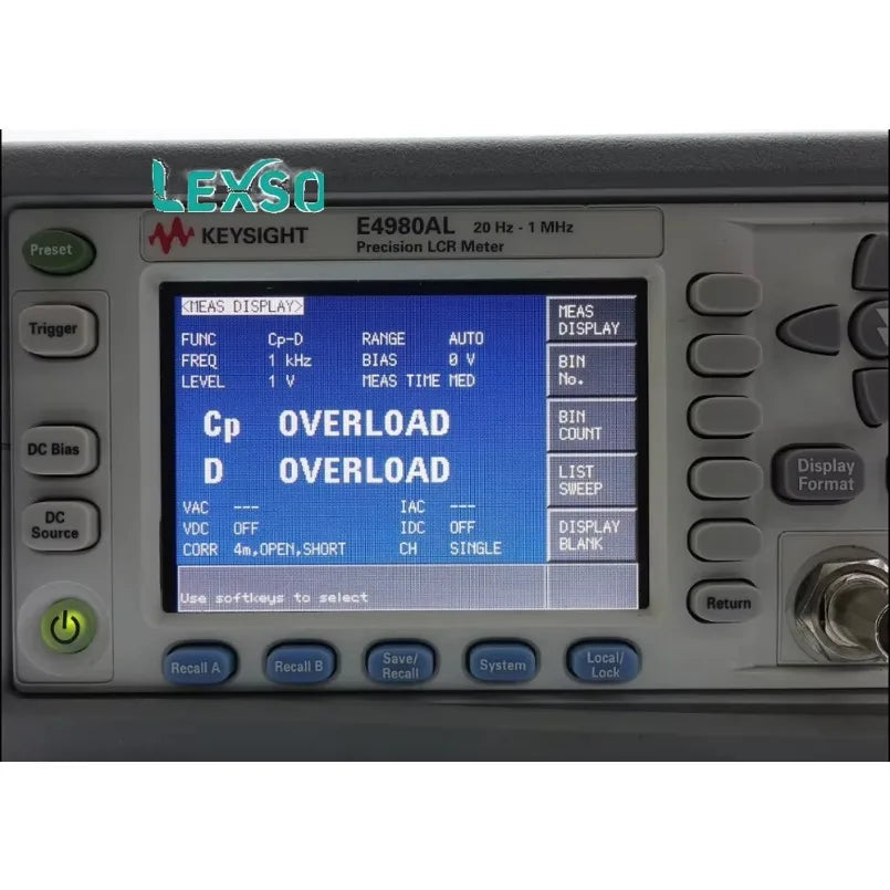 Keysight Used E4980AL Precision LCR Meter - 20Hz to 1 MHz Opt. 102 (Agilent) Price Negotiable lexso