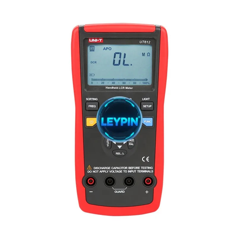UNI-T UT612 LCR Test Meter  2000H 20mF 200M L/C/R/DCR/Q/D/ESR Data Hold Auto LCR Check and Measurement   lexso