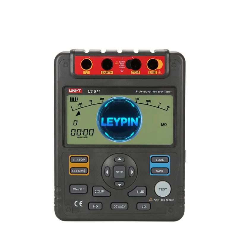 UNI-T UT511 Ac Dc Insulation Resistance Tester LCD Backlight Data Storage Polarization Index Measurement     lexso
