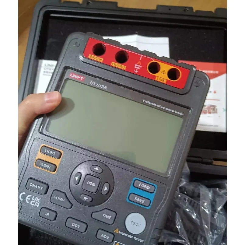UNI-T UT513A Insulation Resistance Tester 30 Analogue Bar Graph AC DC 500V 1000V 2500V 5000V Tester USB PC Software lexso