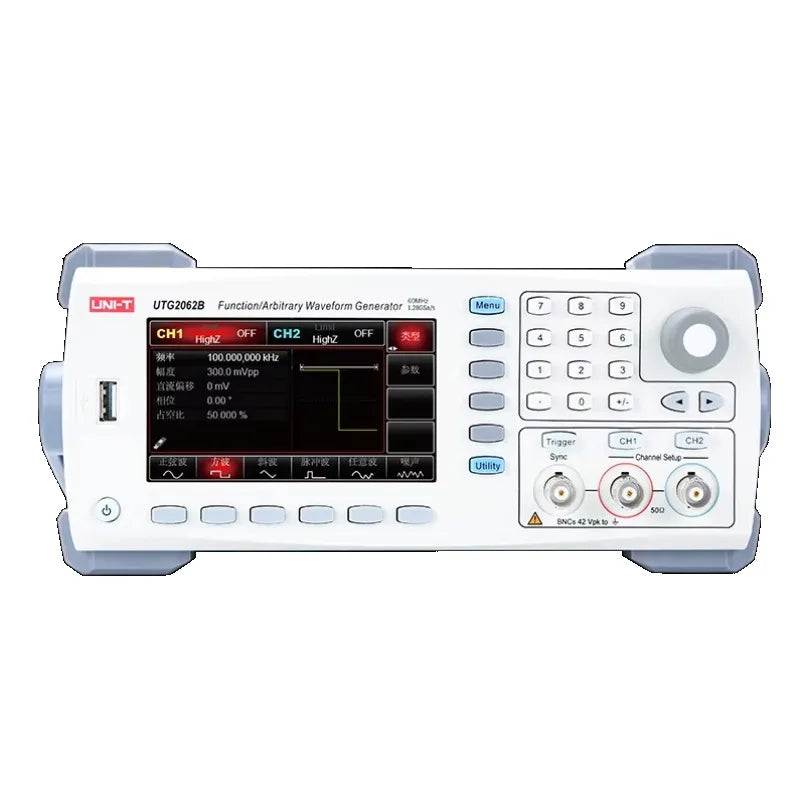 UNI-T UTG2062B Bench Function/Arbitrary Waveform Generator 2 Channel 60MHz 1.28GSa/s Sampling Rate 16bits Vertical Resolution lexso