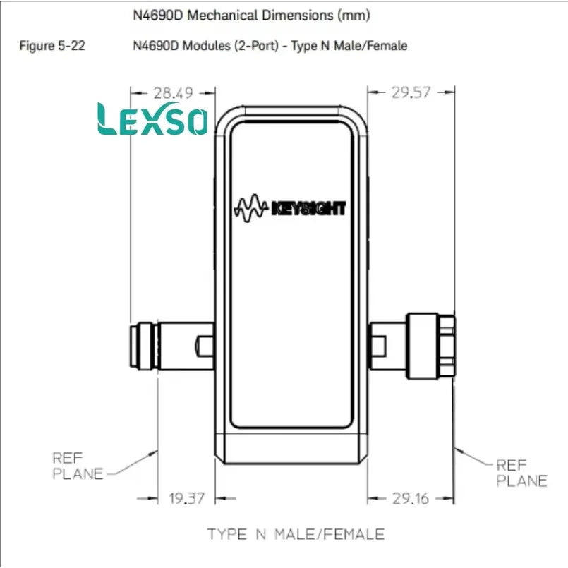 Keysight N4690D Electronic Calibration Module (ECal), 18 GHz, Type-N, 50 Ohm, 2-por  lexso
