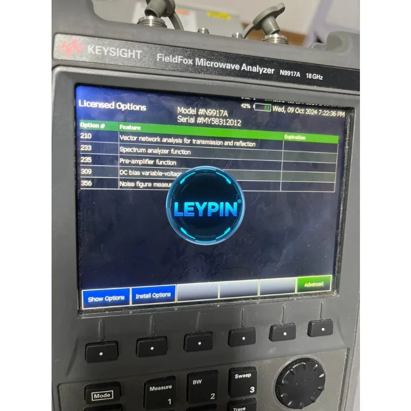 Agilent Keysight N9917A 18GHz FieldFox Handheld Microwave Analyzer with Optytdi